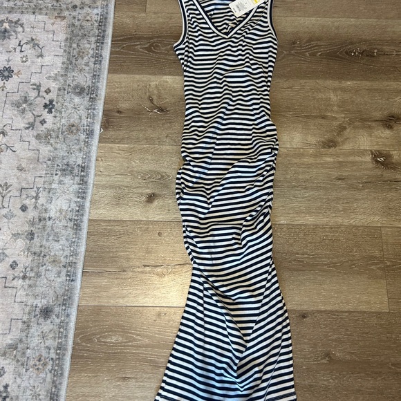 a new day Dresses & Skirts - a new day Navy and White Striped Sleeveless Maxi Dress